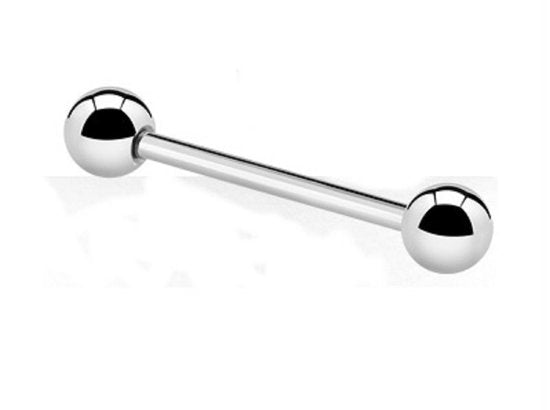 π Titanium 1,2 mm Barbell β Zilver